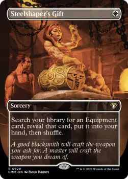 Карточная игра Steelshaper's Gift (CMM-629) - Commander Masters (Borderless) Foil