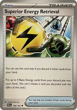 Карточная игра Superior Energy Retrieval 189 - SV02 Paldea Evolved Reverse Holofoil