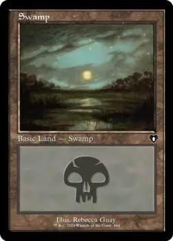 Карточная игра Swamp (CMM-444) - Commander Masters Foil