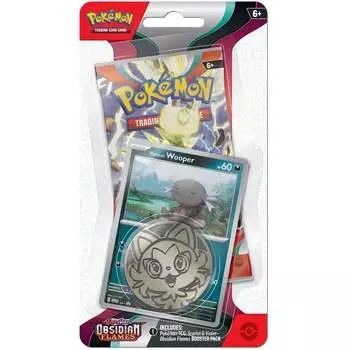 Карточная игра The Pokemon Company Int'l Pokemon TCG: Scarlet & Violet: Obsidian Flames - Checklane Blister (Wooper)