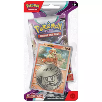 Карточная игра The Pokemon Company Int'l Pokemon TCG: Scarlet & Violet: Paldea Evolved - Checklane Blister (Growlithe)