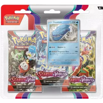 Карточная игра The Pokemon Company Int'l Pokemon TCG: Scarlet & Violet - 3-Booster Blister (Dondozo)