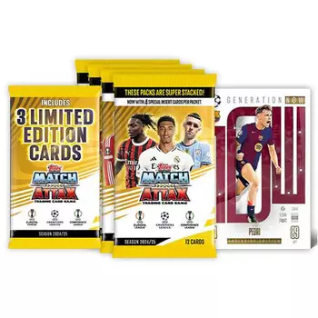 Карточная игра Ucl Match Attax 2024/25 – Mega Multipack