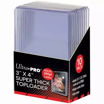 Карточная игра Ultra Pro Ultra Pro Sleeves: Super Thick Toploader 3x4inch (10)