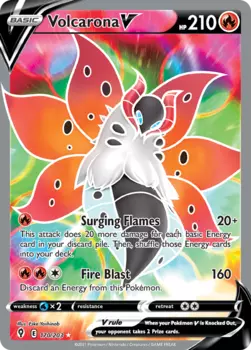 Карточная игра Volcarona V 170/203 - Evolving Skies Holofoil