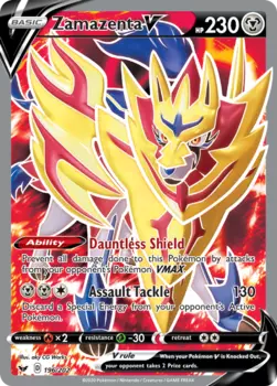 Карточная игра Zamazenta V 196/202 - Sword Shield Holofoil