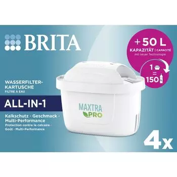 Картридж фильтра для воды Maxtra Pro All-In-1 Brita, 4 шт.