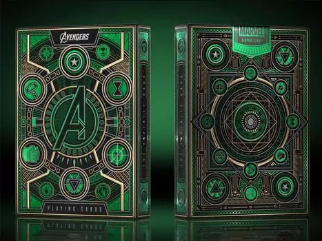 Карты Avengers: Infinity Saga (Green Edition) Playing Cards Theory11