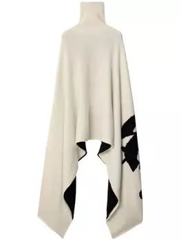 Кашемировая двусторонняя накидка Equestrian Knight Burberry, бежевый
