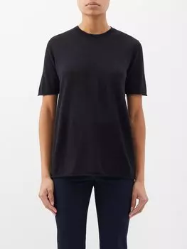 Кашемировая футболка cashair Joseph, черный