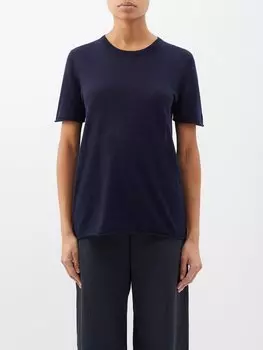 Кашемировая футболка cashair Joseph, синий