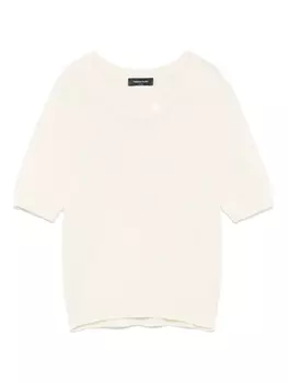 Кашемировая футболка Fabiana Filippi, нейтральный