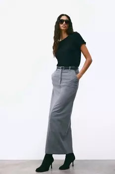 Кашемировая футболка H&M, черный