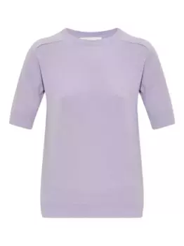 Кашемировая футболка Lisa Yang, фиолетовый