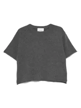 Кашемировая футболка Lisa Yang, серый