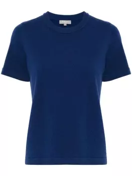 Кашемировая футболка N.Peal, синий