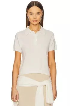 Кашемировая футболка поло Aexae, белый