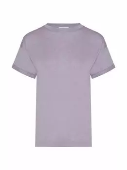 Кашемировая футболка с люрексом Brunello Cucinelli