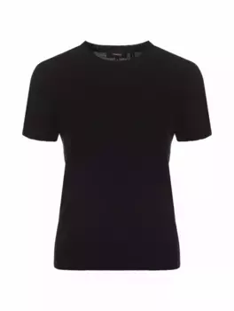 Кашемировая футболка Theory, черный