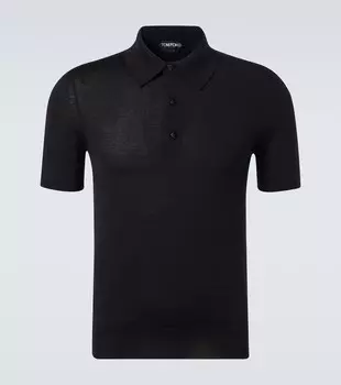 Кашемировая и шёлковая поло Tom Ford, черный