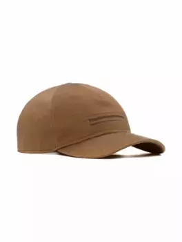 Кашемировая кепка с логотипом Zegna, коричневый