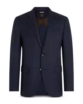 Кашемировая куртка-пиджак ZEGNA, синий