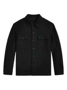 Кашемировая куртка-рубашка Ralph Lauren Purple Label, черный