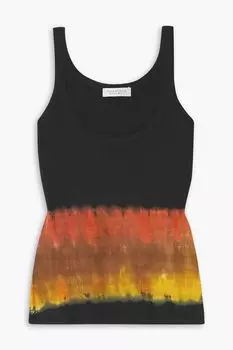 Кашемировая майка Graham цвета тай-дай GABRIELA HEARST, черный