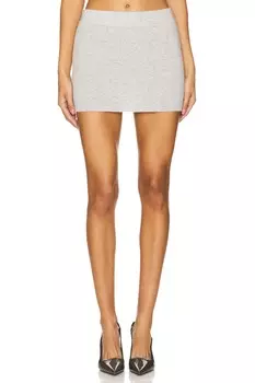 Кашемировая мини-юбка Aexae, серый