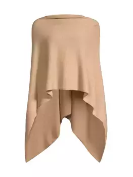 Кашемировая накидка Руана Minnie Rose, цвет camel