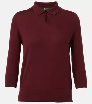 Кашемировая поло Loro Piana, Deep Maroon