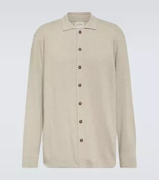 Кашемировая рубашка Le Kasha, серый