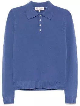 Кашемировая рубашка поло Alex Mill, синий