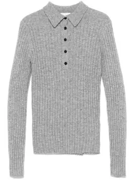 Кашемировая рубашка поло Allude, серый