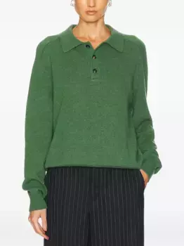 Кашемировая рубашка поло BODE, зеленый