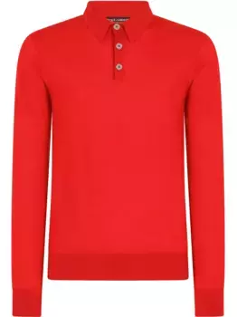 Кашемировая рубашка поло DOLCE & GABBANA, красный