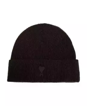 Кашемировая шапка Ami Paris, коричневый