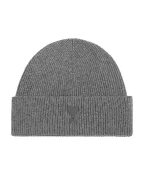 Кашемировая шапка Ami Paris, серый