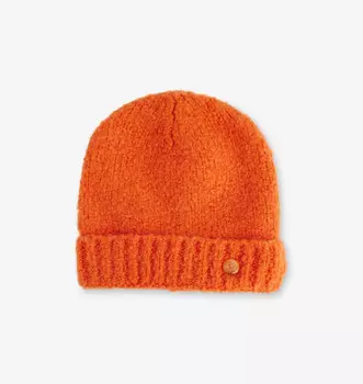 Кашемировая шапка-бини цвета «Ветер» с отделкой пуговицами Gods True Cashmere, серый