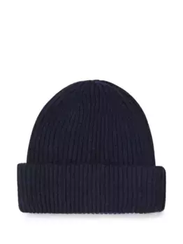 Кашемировая шапка бини Fedeli, синий