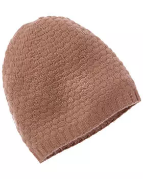 Кашемировая шапка Hannah Rose с рельефной ромбовидной строчкой