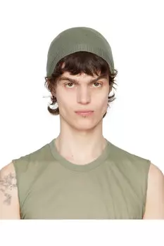 Кашемировая шапка Hollywood Rick Owens, цвет celadon