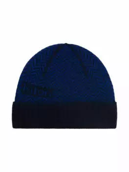 Кашемировая шапка Kiton, тёмно-синий
