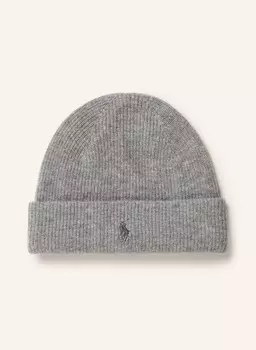 Кашемировая шапка Polo Ralph Lauren, серый