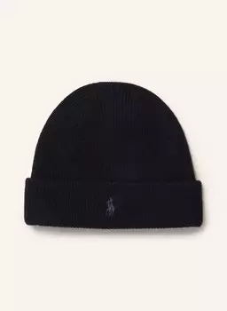 Кашемировая шапка Polo Ralph Lauren, синий