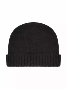 Кашемировая шапка с логотипом Kiton, серый