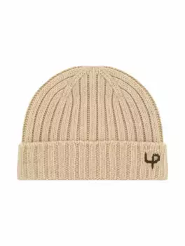 Кашемировая шапка с логотипом Loro Piana, бежевый