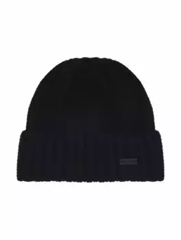 Кашемировая шапка с логотипом Saint Laurent, черный