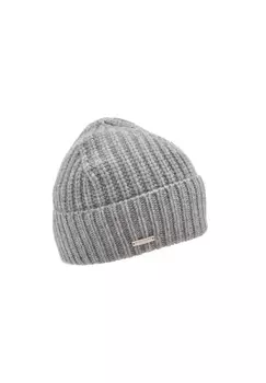 Кашемировая шапка с манжетами крупной вязки 19012-0 SEEBERGER, цвет One Size