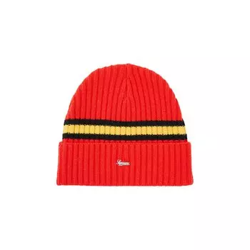Кашемировая шапка Supreme Stripe, цвет Красный